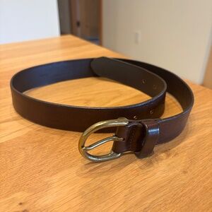 Madewell Dark Brown Leather Belt